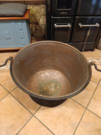 GRANDE ANTICO PAIOLO IN RAME 8 Kg 