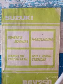 manuale uso e manutenzione Suzuki rgv250
