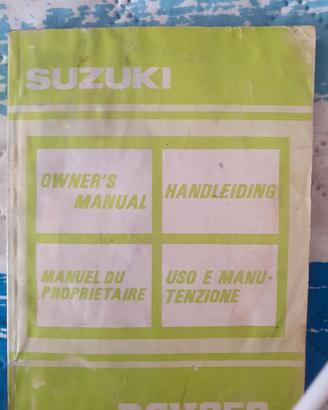 manuale uso e manutenzione Suzuki rgv250