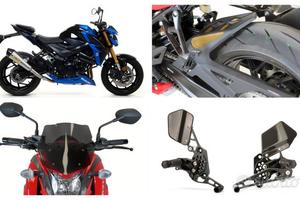 Suzuki Gsx S 750 950 scarico bauletto parafango