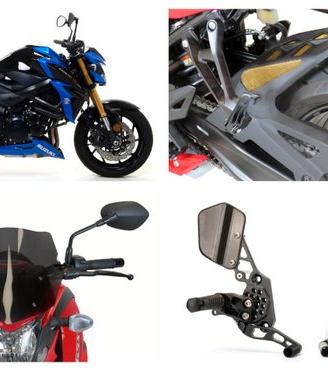 Suzuki Gsx S 750 950 scarico bauletto parafango