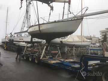 Barca a vela in legno prototipo francese 8,50 ft