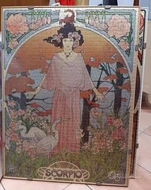 Quadri puzzle seta segni zodiacali eg collezione