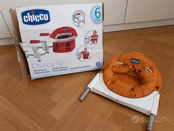 Chicco 360 seggiolino tavolo  rotante  arancione 