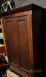 ARMADIO VINTAGE IN LEGNO MASSELLO-stile RUSTICO