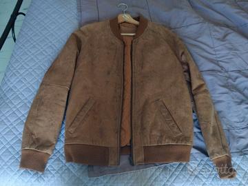 giubbotto in pelle invecchiata asos