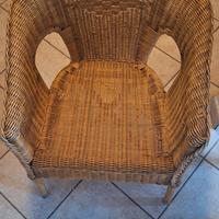 Poltroncina in vimini