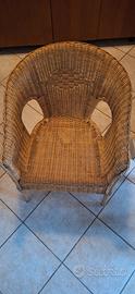 Poltroncina in vimini