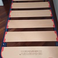 Rete ortopedica singola con doghe in legno