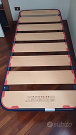 Rete ortopedica singola con doghe in legno