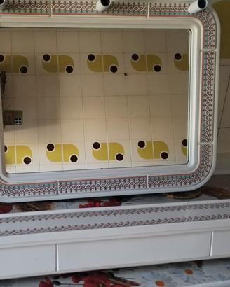Specchio con porta oggetti  Vintage 
