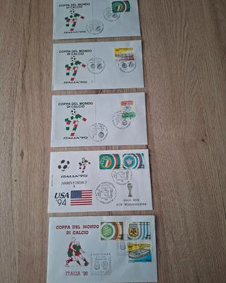 Collezione filatelica e altro Mondiali Italia 90