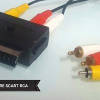 Scart x Rca Cavo Composito Adattatore TV - Monitor