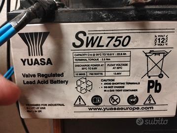 batteria al piombo Yuasa 12 v 22,9 Ah