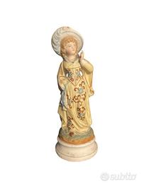 Figurina in bisquit policroma