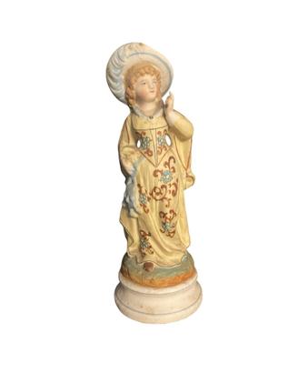 Figurina in bisquit policroma
