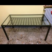 Tavolo ferro e vetro