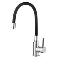 Miscelatore nero e acciaio  flessibile 