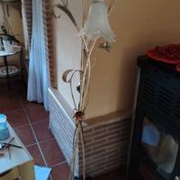 lampada fiori bianca