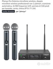 Microfoni wireless Phenyx Pro PTU-71-2H