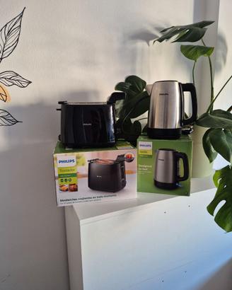 bollitore elettrico e tostapane Philips