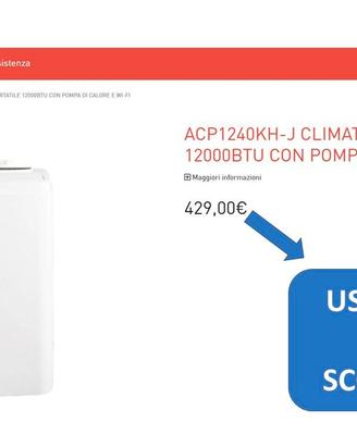 Condizionatore portatile AKAI con pompa di calore