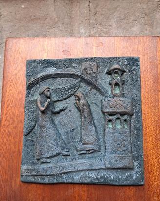 Bassorilievo in bronzo - Annunciazione