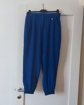 pantaloni donna blu elettrico taglia 44