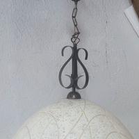 Lampadario in Vetro e Ottone: Design Elegante 