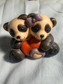 Coppia di Panda THUN Cuore Perfetti da Collezione