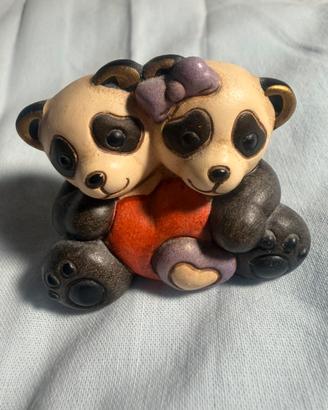 Coppia di Panda THUN Cuore Perfetti da Collezione