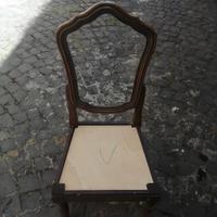 sedie in legno grezzo pz5