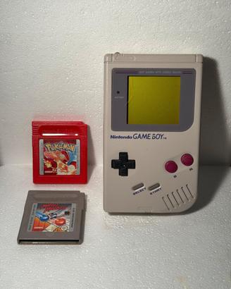 Game Boy Classic DMG-01 + Pokémon Rosso e Marble 