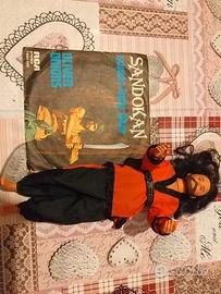 sandokan action figure + disco anni 70