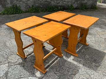 Tavoli  in Legno Massello - singoli o in lotto