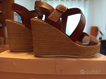 Sandali con Zeppa Effetto Corda n. 37 – Come nuovi