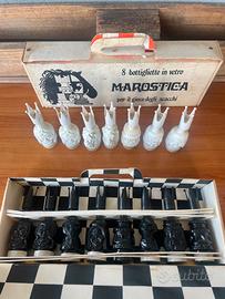 Set Scacchi amari Mignon in vetro Marostica Rivoli