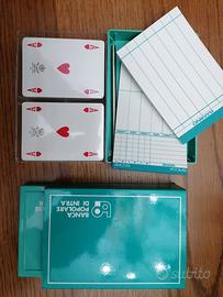 Cofanetto carte da gioco Banca Pop.Intra