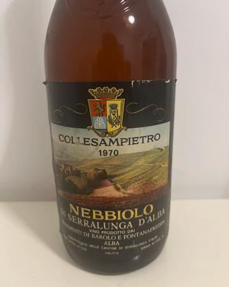Vino vintage 1970 NEBBIOLO DI SERRALUNGA