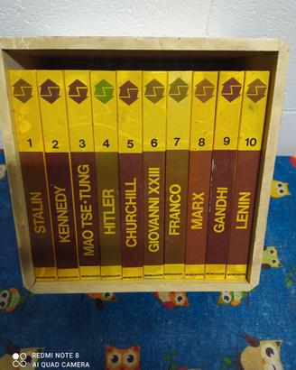 Raccolta biografie personaggi storici con custodia