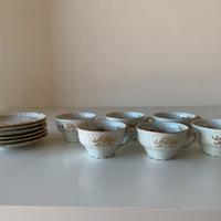 Servizio da Tè Vintage Bavaria 6 Tazze e 6 piatti