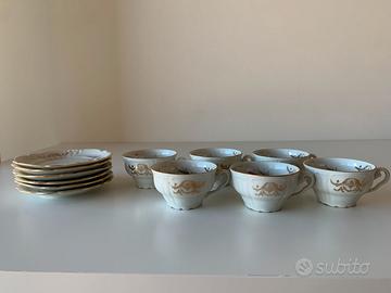 Servizio da Tè Vintage Bavaria 6 Tazze e 6 piatti