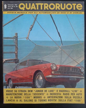 Quattroruote Settembre 1962 n. 81