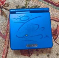 gameboy advanced SP Kyogre edition