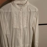 Camicia bianca taglia L collo alla coreana