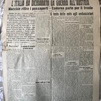 Il resto del carlino Italia dichiara guerra Austri