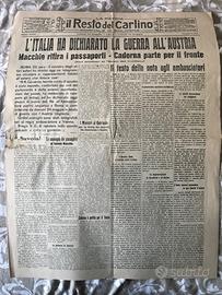 Il resto del carlino Italia dichiara guerra Austri