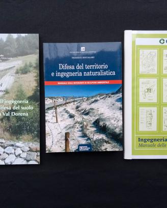 Lotto 3 libri di Ingegneria Naturalistica
