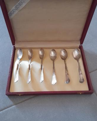 set cucchiaini argento 800