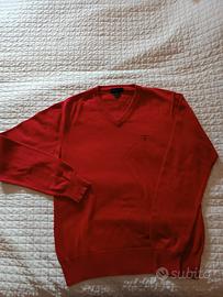 Pullover GANT S scollo v rosso